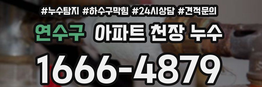 연수구 아파트 천장 누수