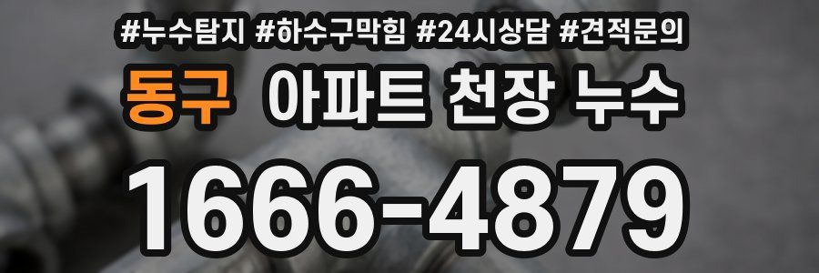 동구 아파트 천장 누수