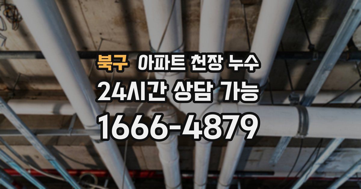 북구 아파트 천장 누수