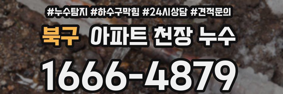 북구 아파트 천장 누수