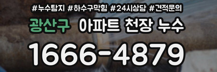 광산구 아파트 천장 누수