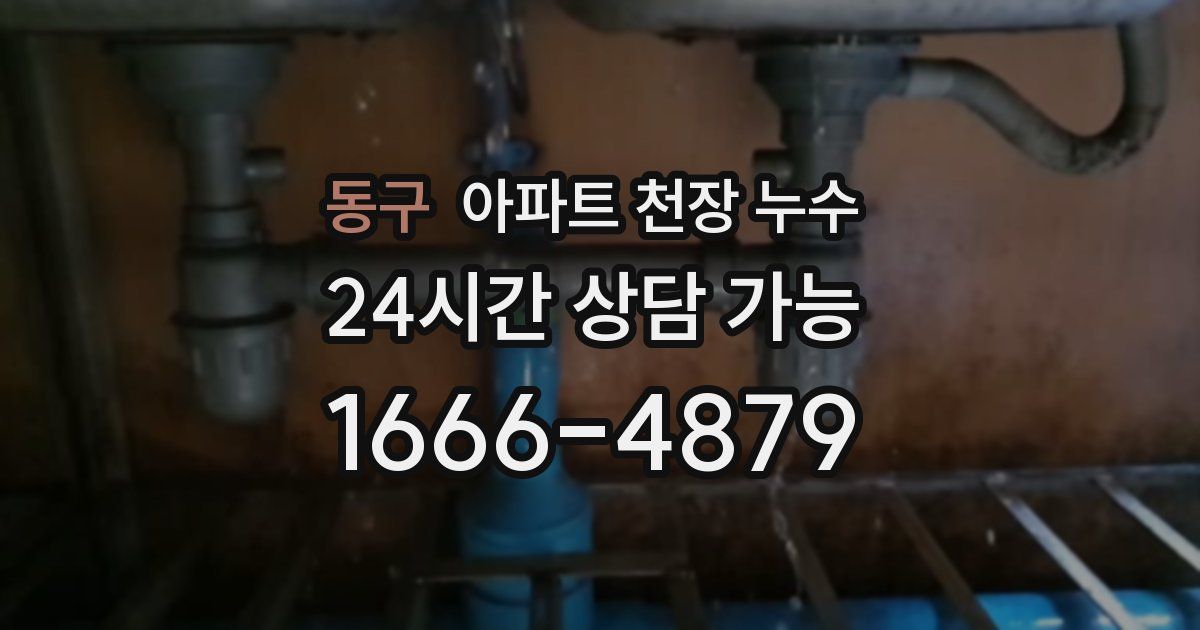 동구 아파트 천장 누수