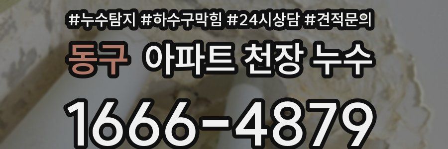 동구 아파트 천장 누수