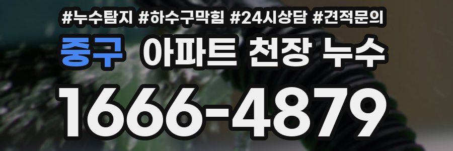 중구 아파트 천장 누수
