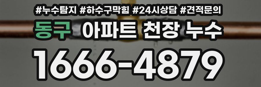 동구 아파트 천장 누수