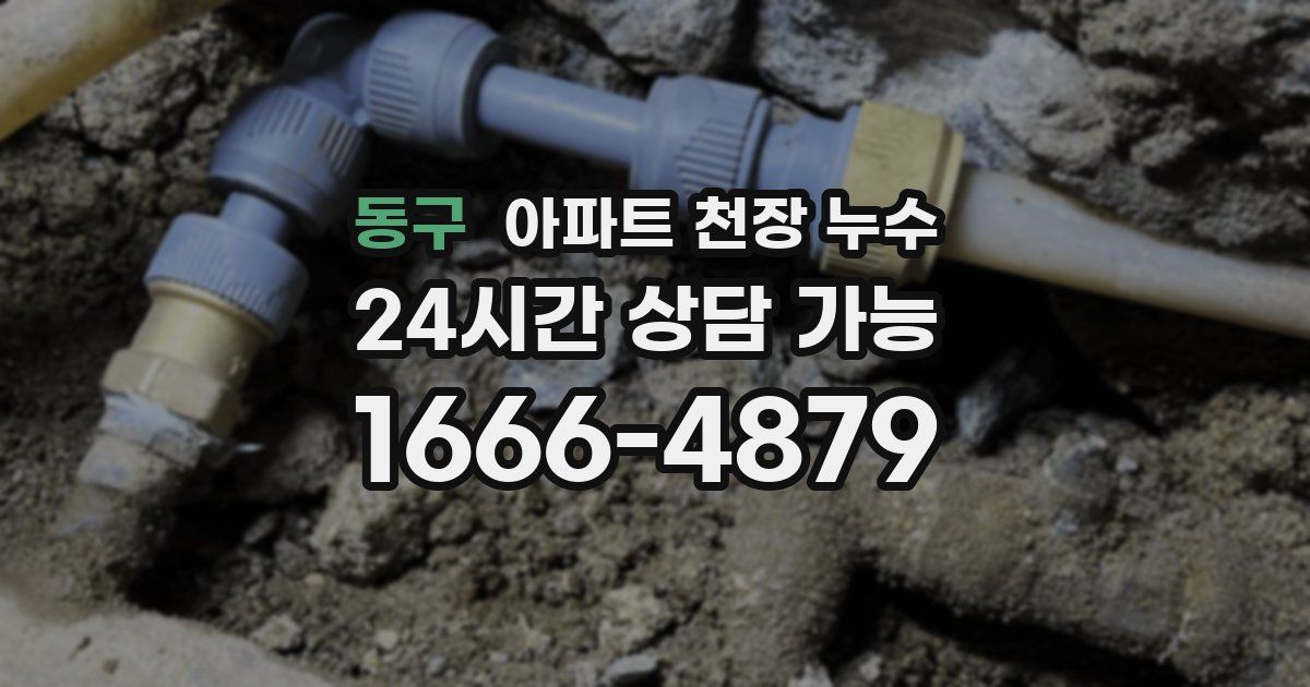 동구 아파트 천장 누수