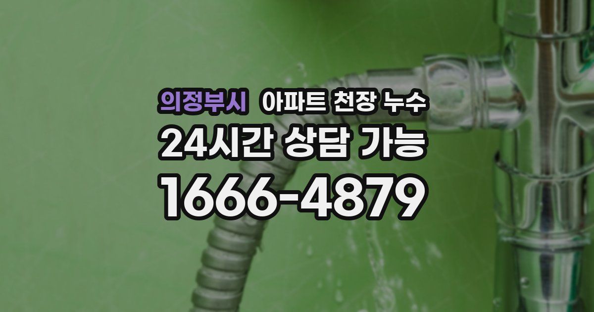의정부시 아파트 천장 누수