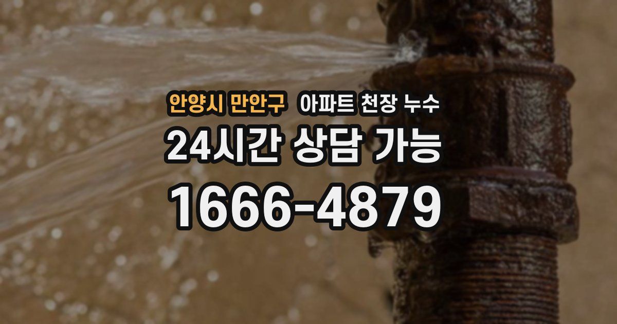 안양시 만안구 아파트 천장 누수