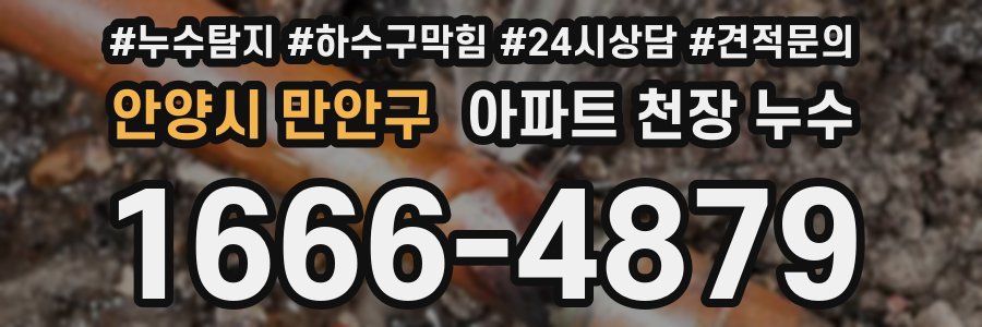안양시 만안구 아파트 천장 누수