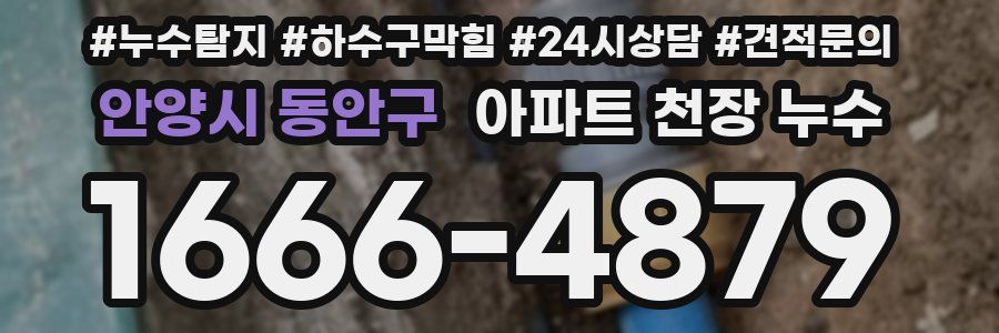 안양시 동안구 아파트 천장 누수