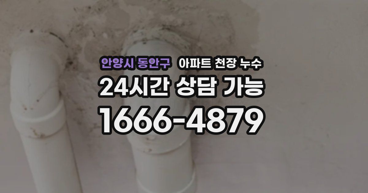 안양시 동안구 아파트 천장 누수