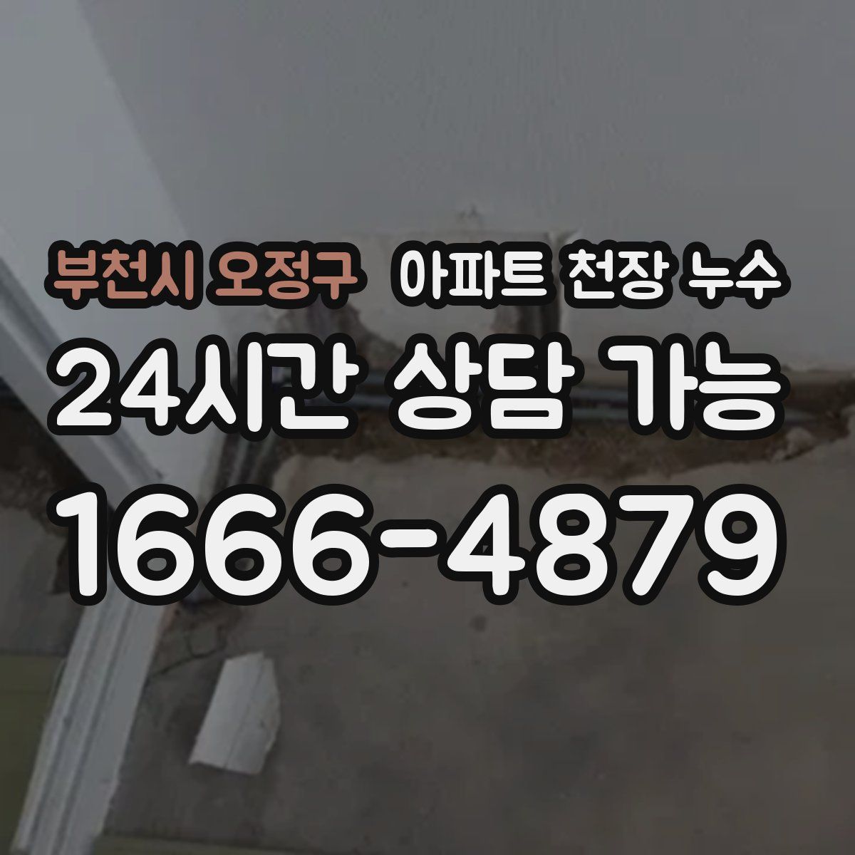 부천시 오정구 아파트 천장 누수