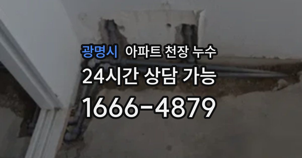 광명시 아파트 천장 누수