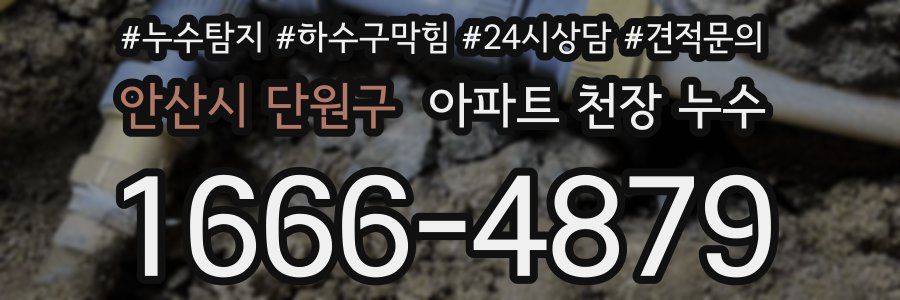 안산시 단원구 아파트 천장 누수