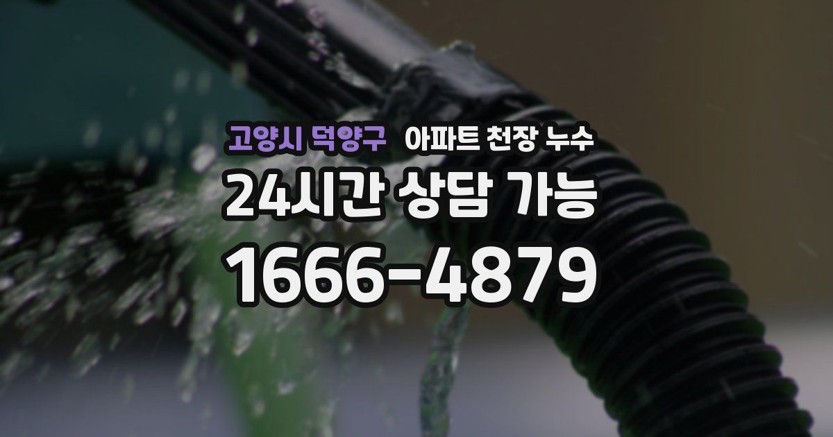 고양시 덕양구 아파트 천장 누수