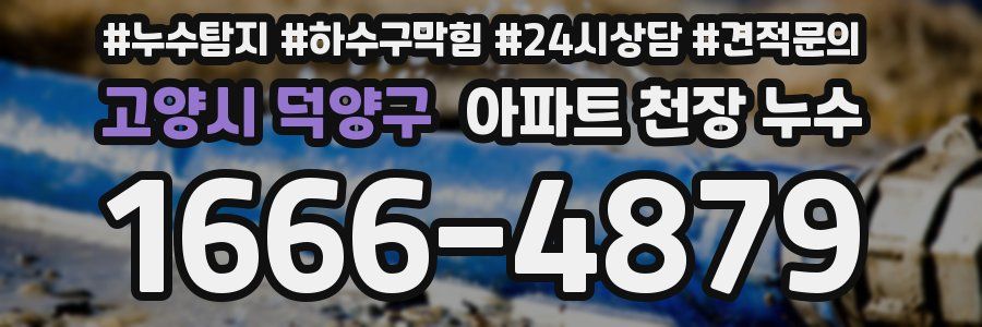 고양시 덕양구 아파트 천장 누수