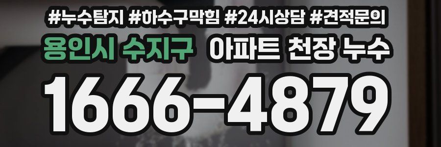 용인시 수지구 아파트 천장 누수