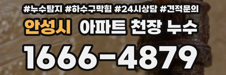 안성시 아파트 천장 누수