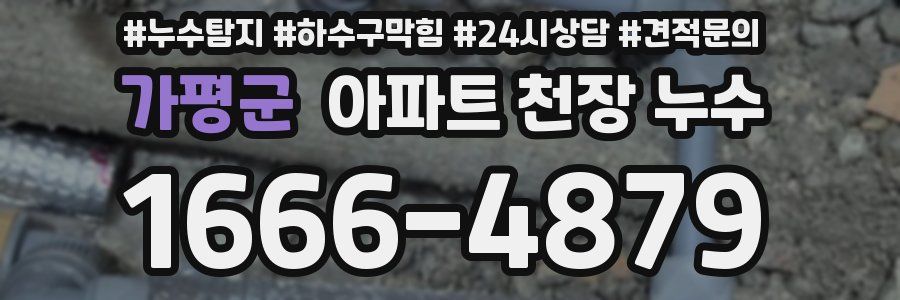 가평군 아파트 천장 누수