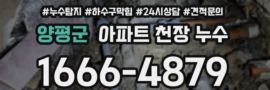 양평군 아파트 천장 누수