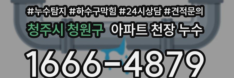 청주시 청원구 아파트 천장 누수