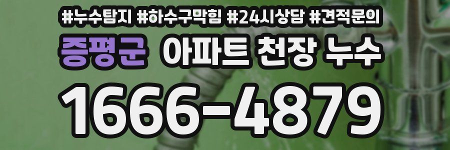 증평군 아파트 천장 누수