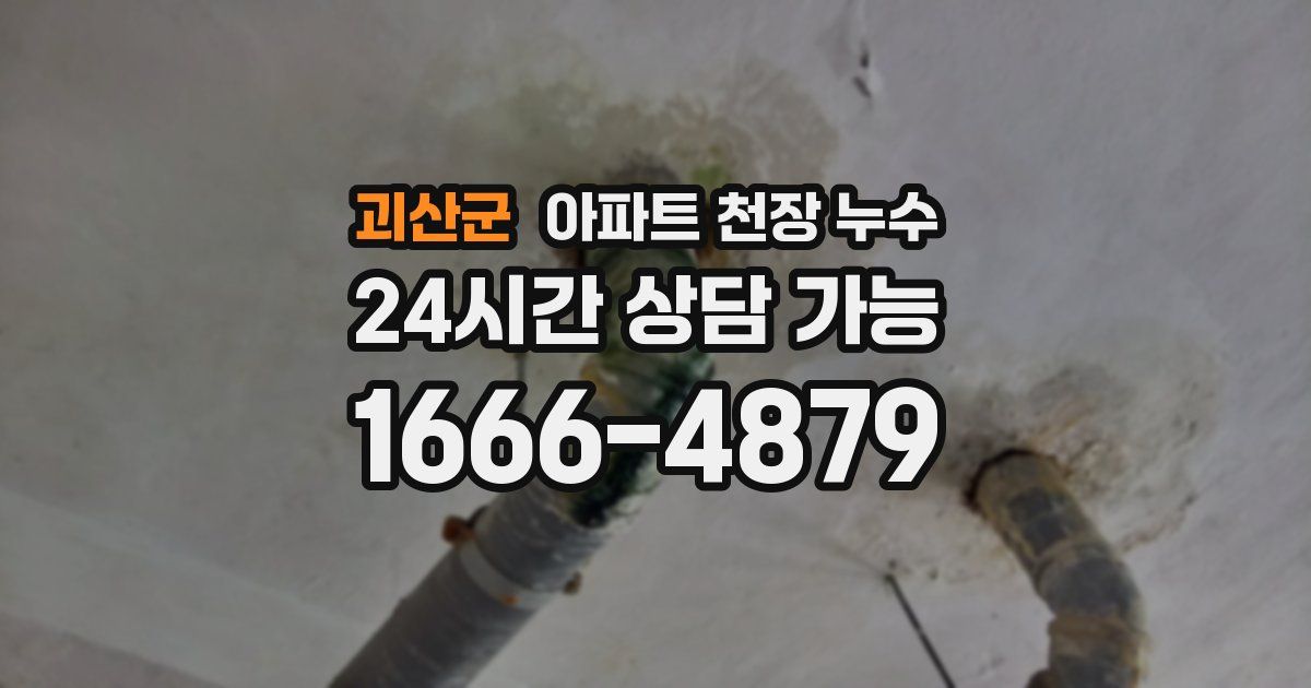 괴산군 아파트 천장 누수