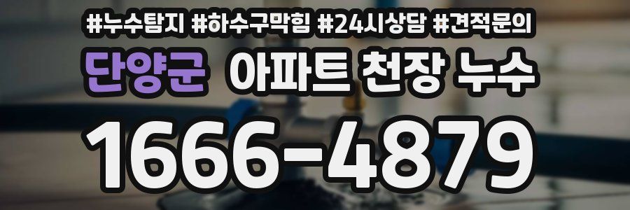 단양군 아파트 천장 누수