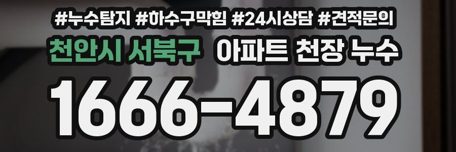 천안시 서북구 아파트 천장 누수