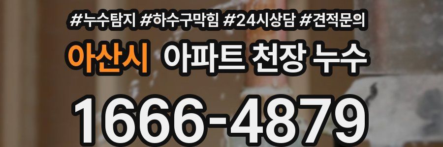 아산시 아파트 천장 누수
