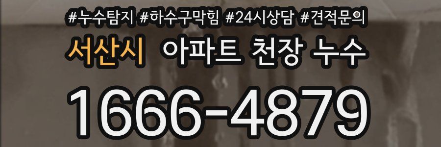 서산시 아파트 천장 누수