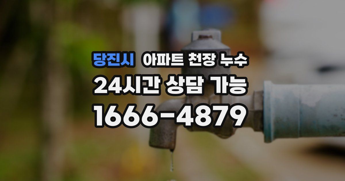 당진시 아파트 천장 누수