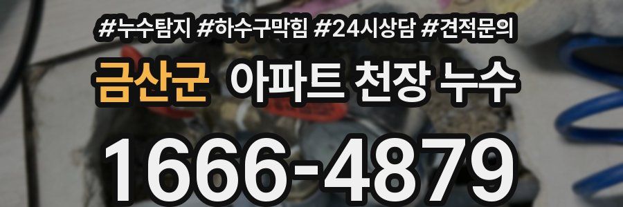금산군 아파트 천장 누수