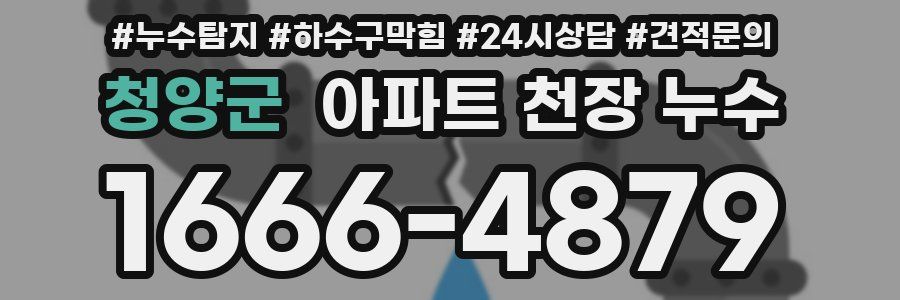 청양군 아파트 천장 누수