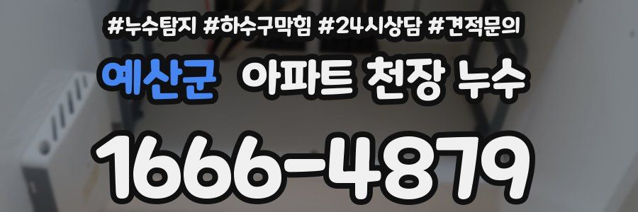 예산군 아파트 천장 누수