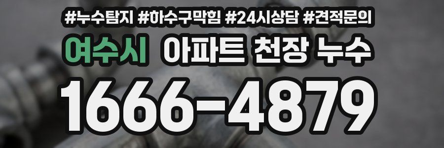 여수시 아파트 천장 누수