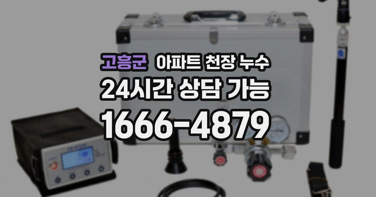 고흥군 아파트 천장 누수