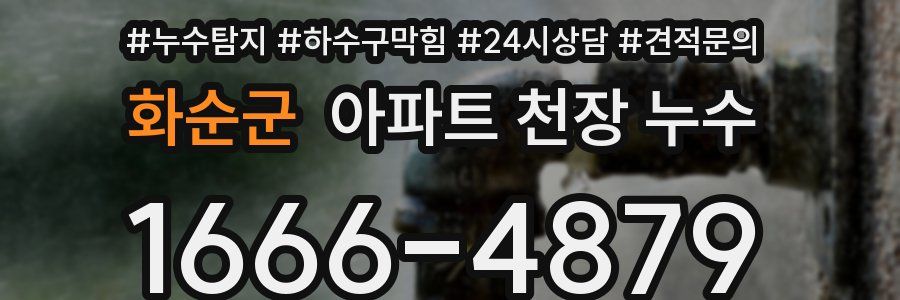 화순군 아파트 천장 누수
