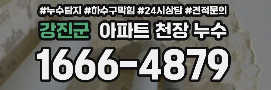 강진군 아파트 천장 누수