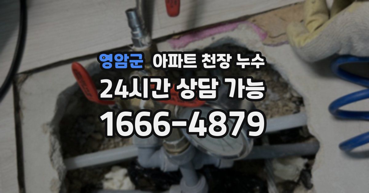 영암군 아파트 천장 누수