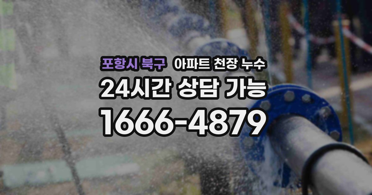 포항시 북구 아파트 천장 누수