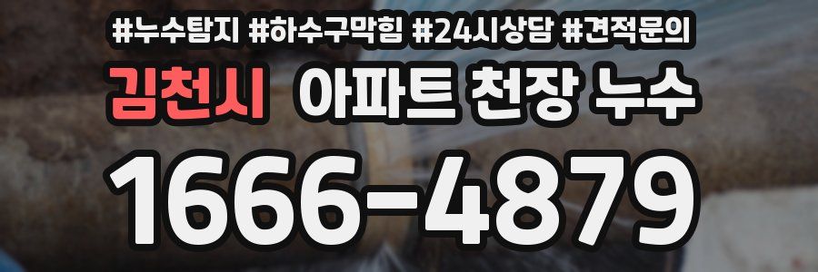 김천시 아파트 천장 누수