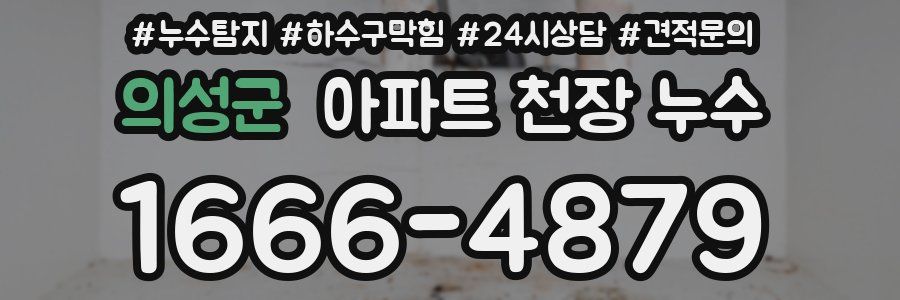 의성군 아파트 천장 누수
