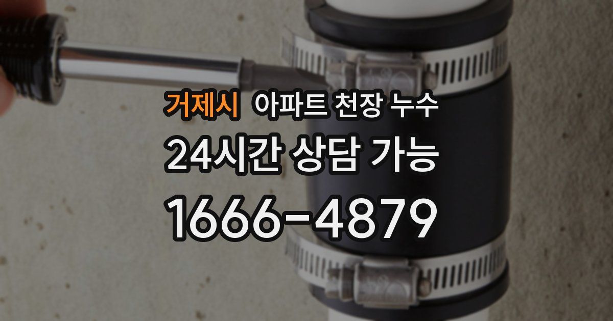 거제시 아파트 천장 누수