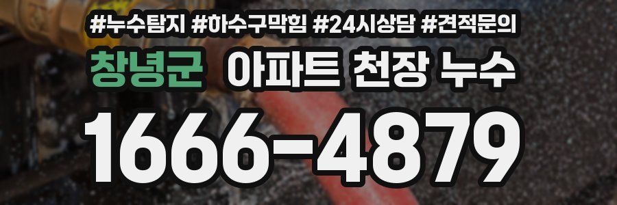 창녕군 아파트 천장 누수