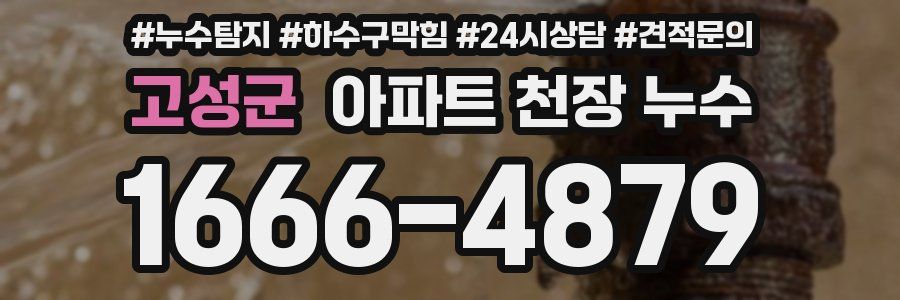 고성군 아파트 천장 누수