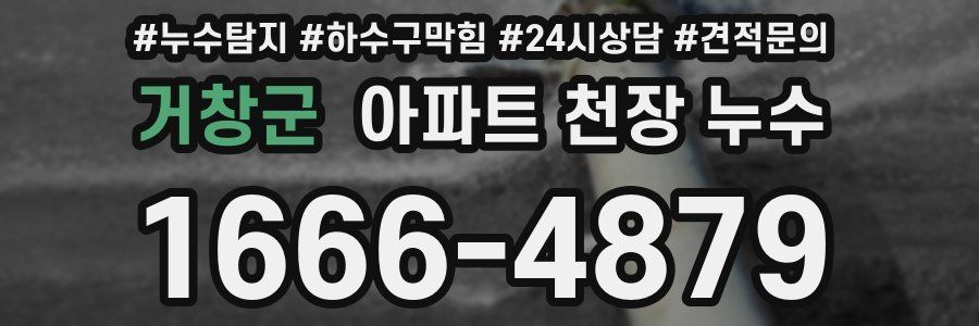 거창군 아파트 천장 누수