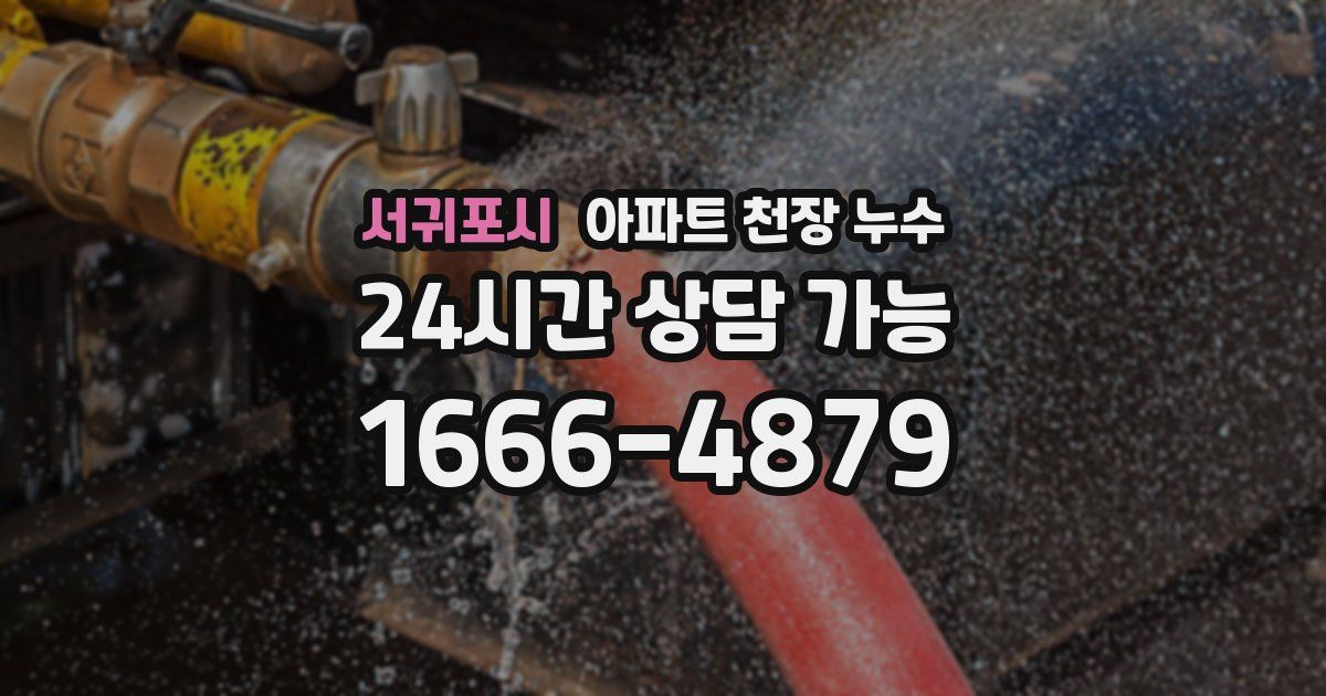 서귀포시 아파트 천장 누수