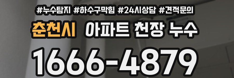 춘천시 아파트 천장 누수