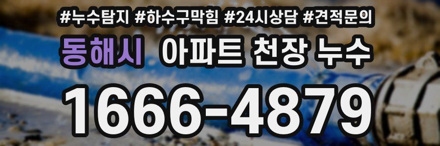 동해시 아파트 천장 누수